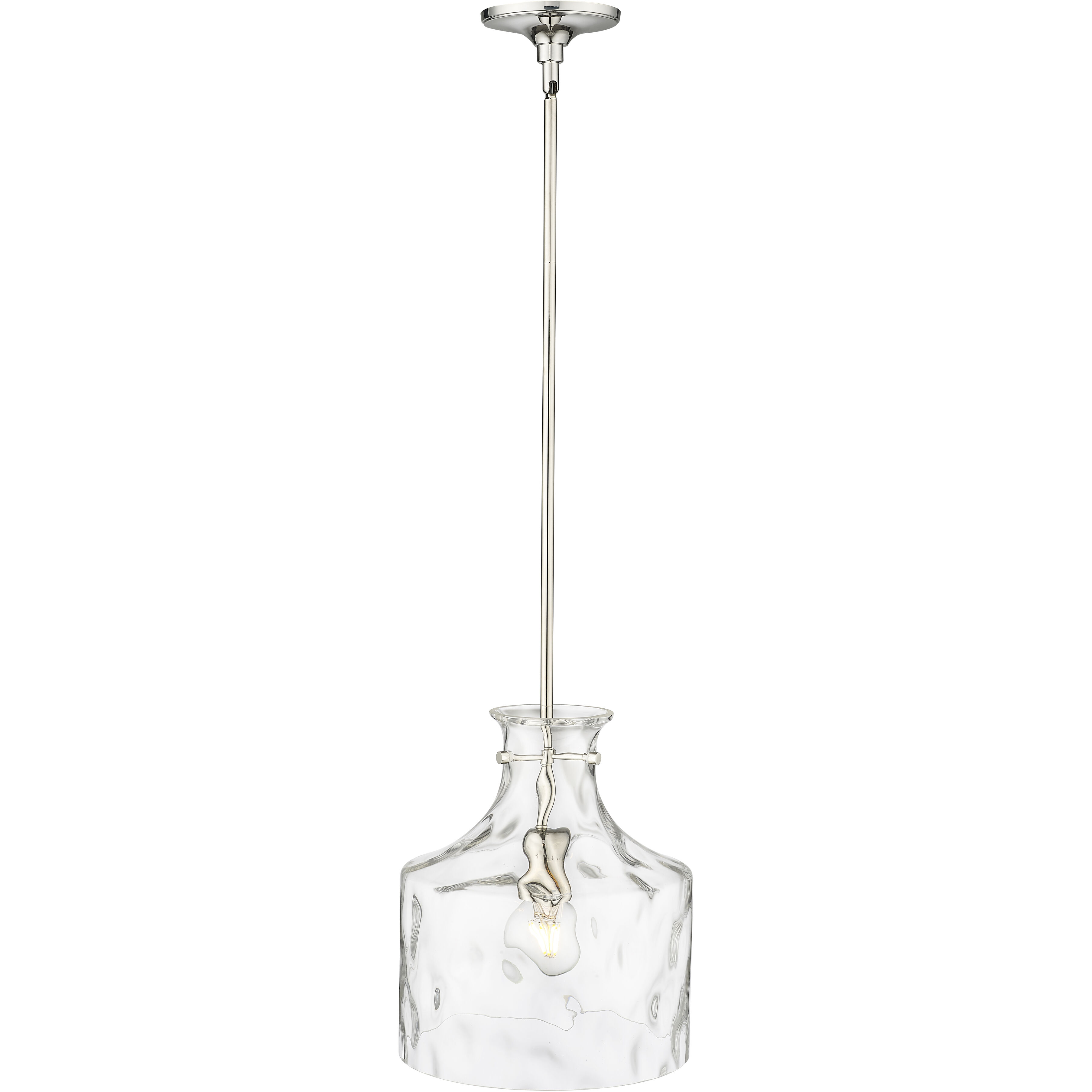 Santorini 1 Light 11 inch Polished Nickel Pendant Ceiling Light
